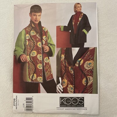 Vogue Koos Couture Reversible Jacket Pattern #2709 Sz L, XL