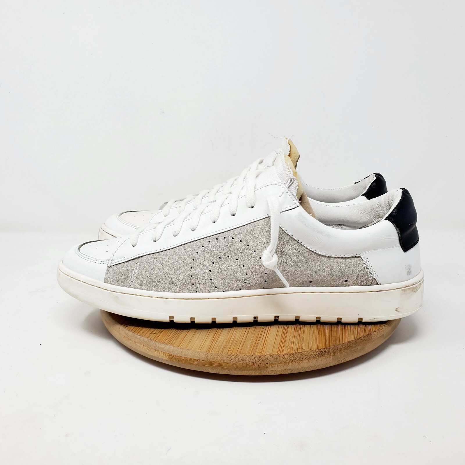 Oliver Cabell Shoes Womens 41 Low 2 Sea Salt White Grey