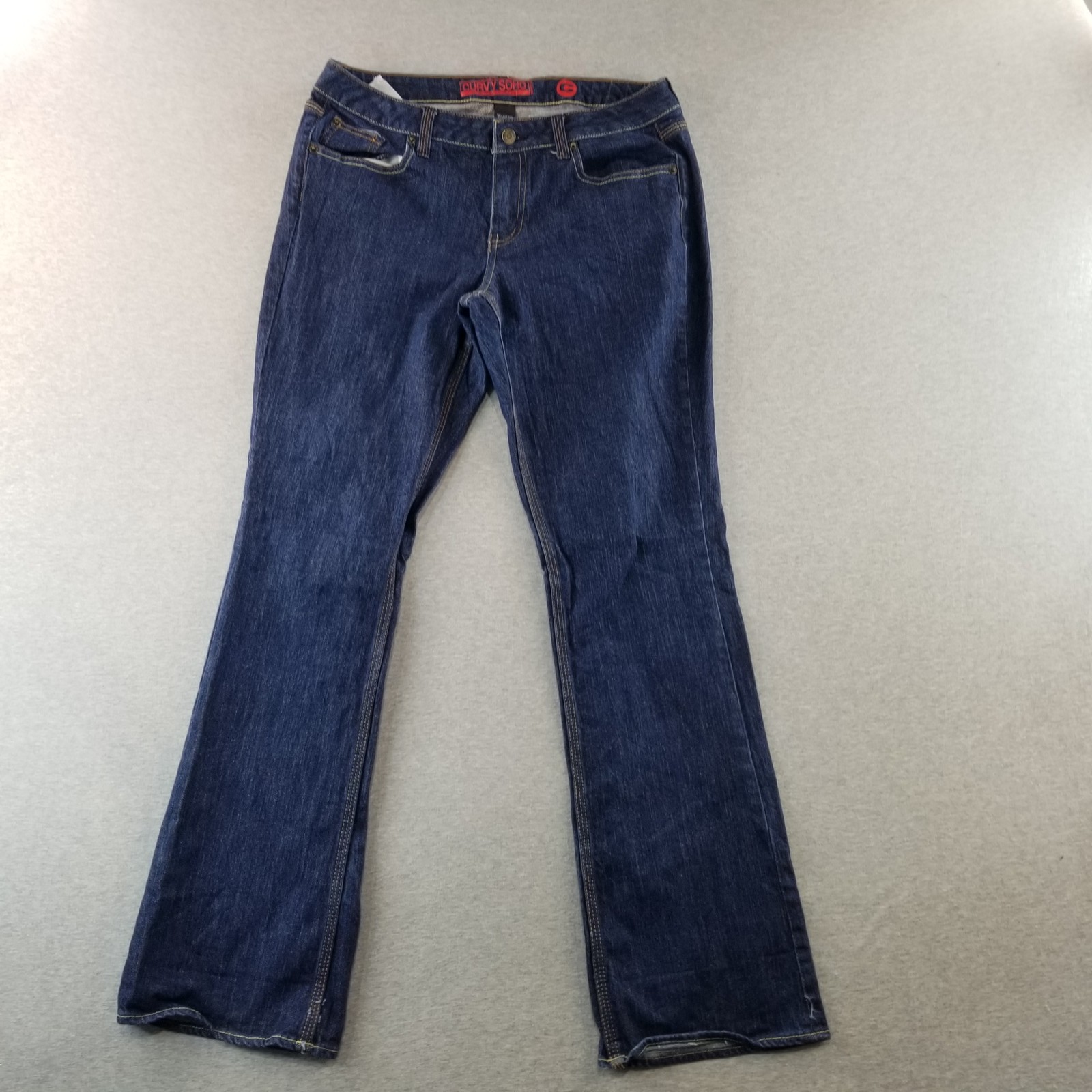 New York & Company Jeans Women's Sz 12 2000s VTG Curvy Soho Bootcut 98% Cotton