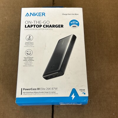 NEW Anker PowerCore III Elite 25600 mAh 87W USB-C Battery Power Bank for Laptop