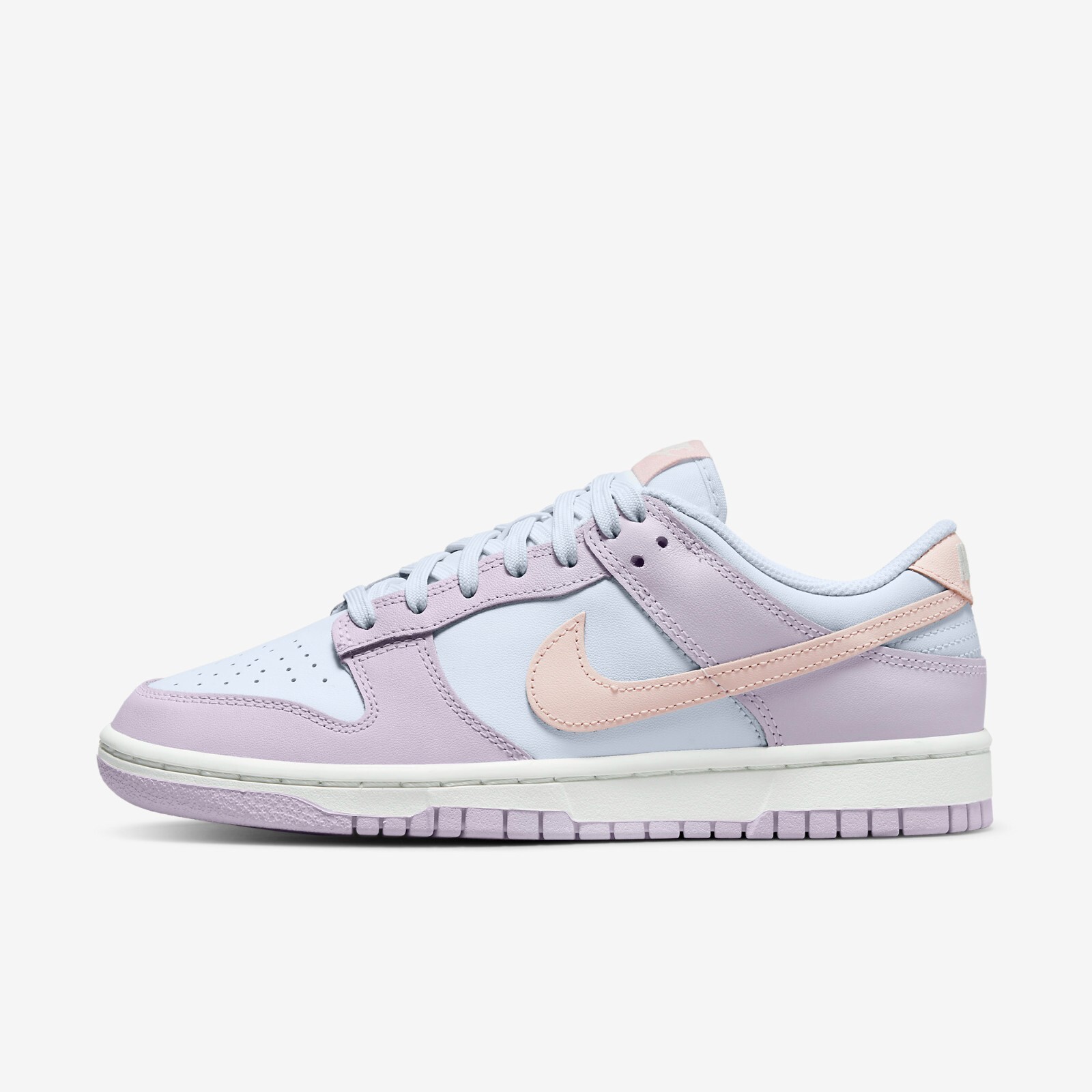 

Женские кроссовки Nike Dunk Low Atmosphere Pink DD1503-001, Football grey/atmosphere/doll, Nike Women Dunk Low Atmosphere Pink