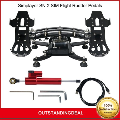 SN-2 SIM Flight Rudder Pedals Flight SIM Pedals (Damper Version) Hall Sensor