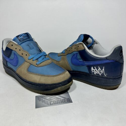 Nike Air Force 1 Low Insideout Premium Blue Stash Signed Nike Air Force 1 Low Insideout Premium Blue Stash Signed