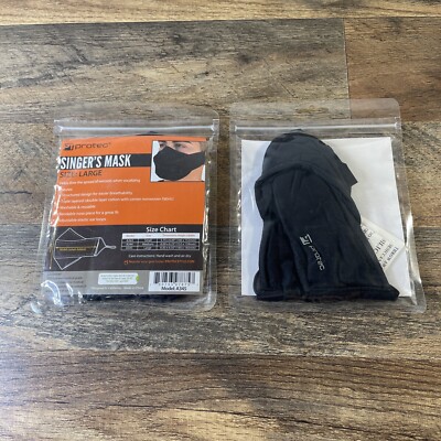 Protec Singer's Face Mask Model A345, Size Large 2 Pack