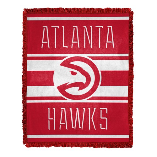 Тканое жаккардовое одеяло Northwest NBA Atlanta Hawks с носовой скакалкой