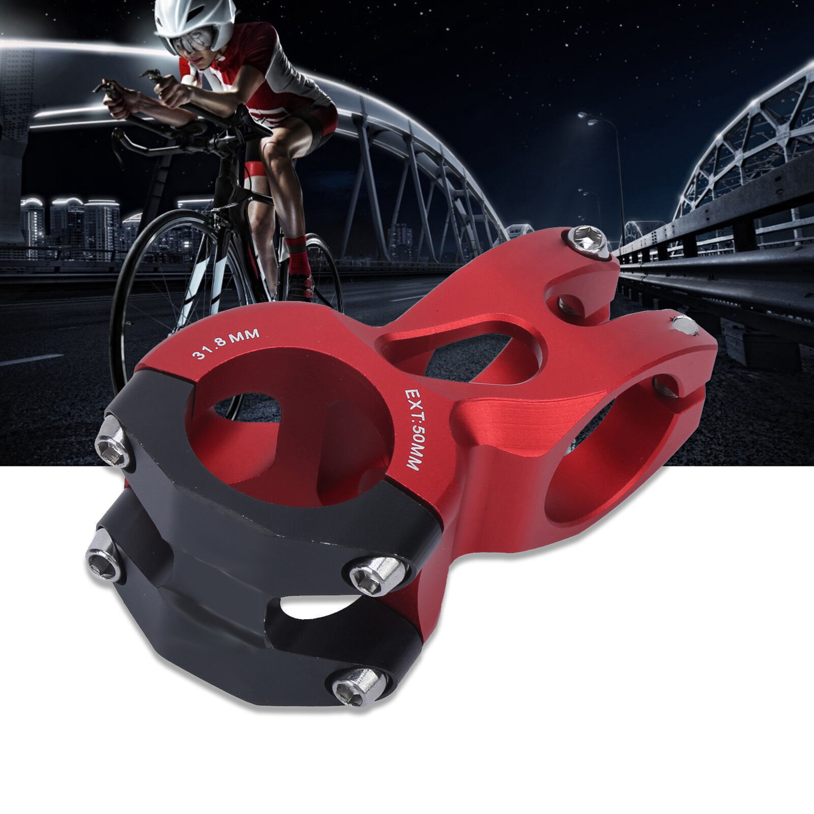 Stem 31.8mm 50mm Mountain Bike Aluminum Alloy Short Handleba