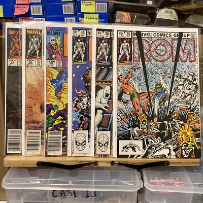 1981 MARVEL COMICS ROM SPACEKNIGHT LOT OF 6 VG 35,38, 45, 50, 52,54