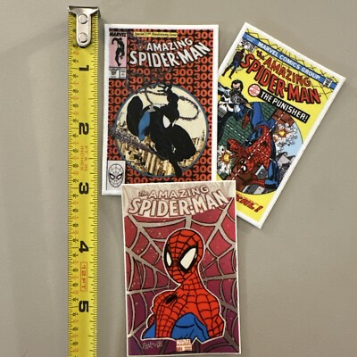 Spider-Man Comic Covers (THIS IS A STICKER / Dishwasher Safe) Movie / Lot Of 3