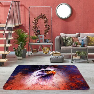 3D Painted Eagle B327 Animal Non Slip Rug Mat Elegant Photo Carpet Amy