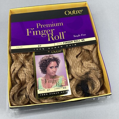8  Finger Roll #27 Solid Honey Blonde  Human Hair Short Style