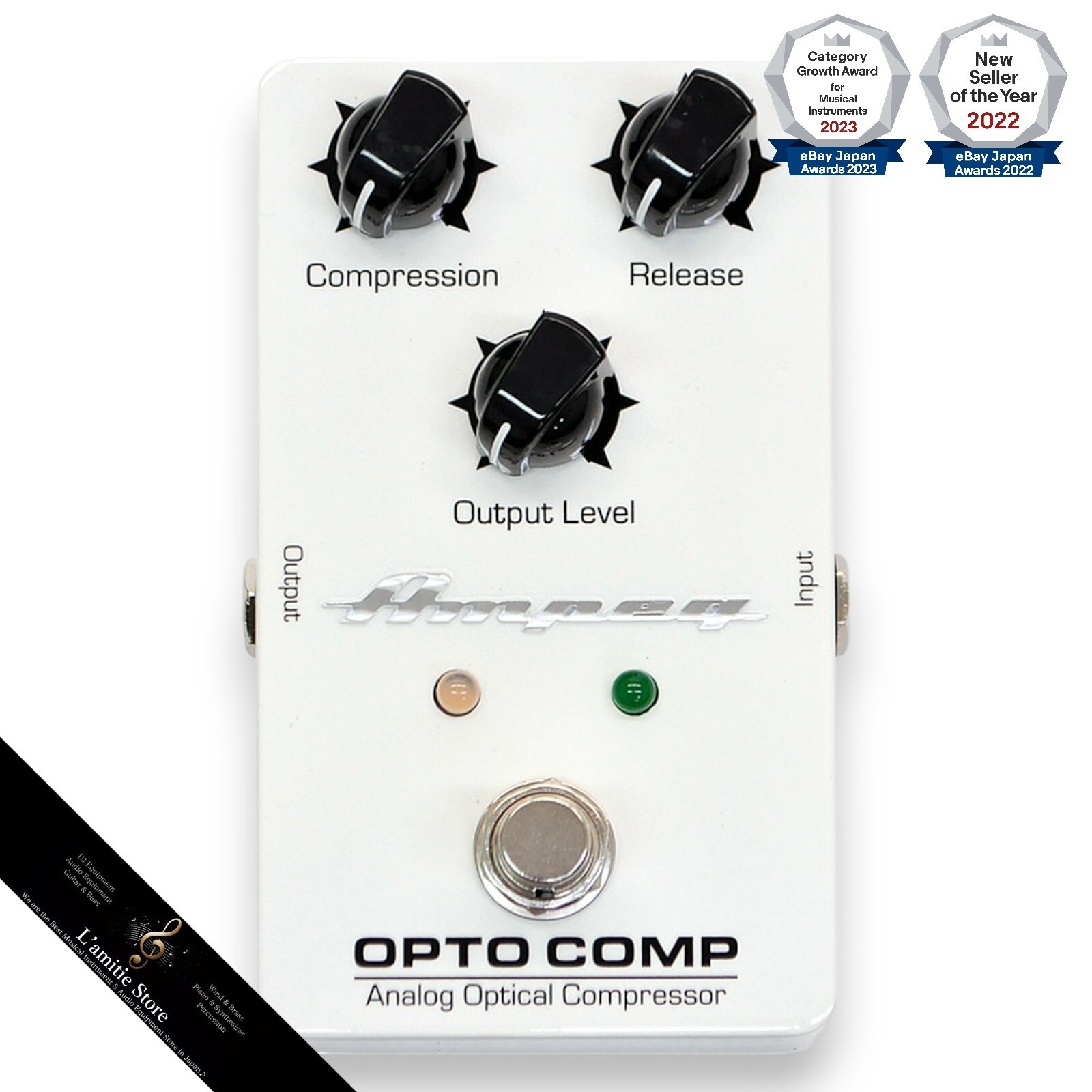 Ampeg OPTO COMP アナログコンプレッサー Amazon.com: Ampeg Opto Comp Optical Compressor Pedal