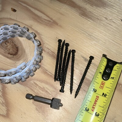 50 screws + 50 plugs Pebble Gray + 1 bit Cortex  trex decking Easy plug system