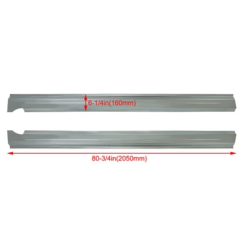 Slip-on Rocker Panels PAIR For 09-18 Dodge Ram 1500 2500 3500 Crew Cab 4DR Truck