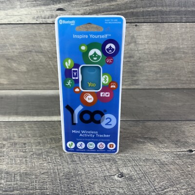 Yoo2 Mini Wireless Activity Tracker 12+ Months Steps,Distance,Calories,Yoo APP