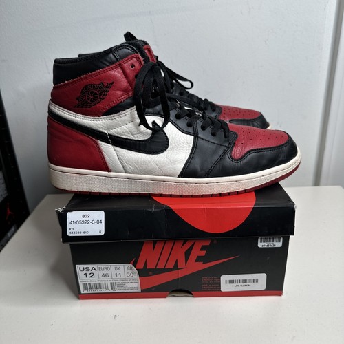 【箱付き】NIKE AIR JORDAN 1 HIGH OG BRED TOE\