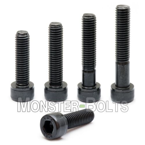 M5 Socket Head Cap Screws, 12.9 Alloy Steel w/ Black Oxide DIN 912, Coarse 0.80