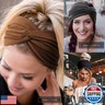 AQOKKA Extra Wide Headbands for Women Large Turban Headband Non Slip Boho Elastic Hairband Hair Twisted Knot Head Bands Accessories
