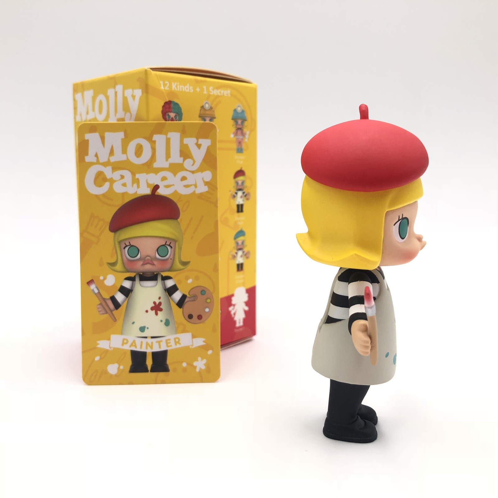 POP MART KENNYSWORK Molly Career Mini Figure Designer Toy Figurine Painter Red | eBay