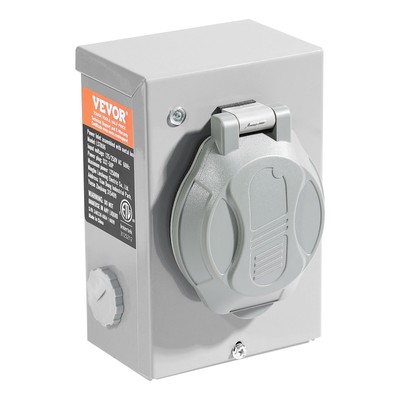 VEVOR 50 Amp Generator Cord and Power Inlet Box 50FT NEMA 14-50P/SS2-50R STW