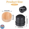 10PCS Trombone Slide Rubber End Bumper and Trombone Cork Pads 10mm Black Trombone Slide Rubber End Tip Bumper for Brass Instrument Parts Trombone Accessories