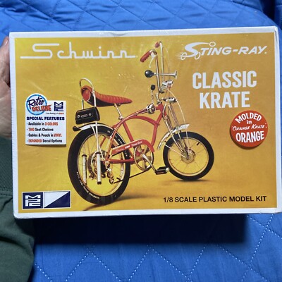 MPC 1/8 Scale Schwinn Sting Ray Bike Classic Orange Krate Model Kit MPC914/12