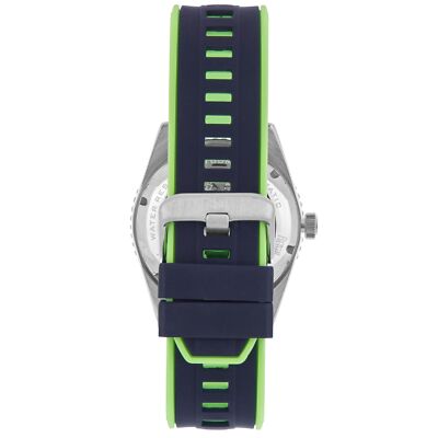 Pre-owned Reign Gage Automatic Watch W/date - Silver/black