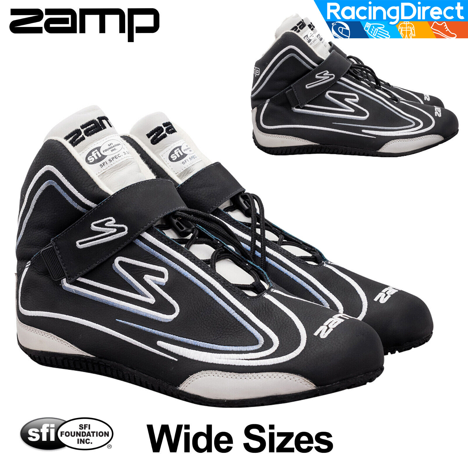 ZAMP - ZR-50 WIDE SFI-5 Auto Racing Shoes - SFI Rated Dirt