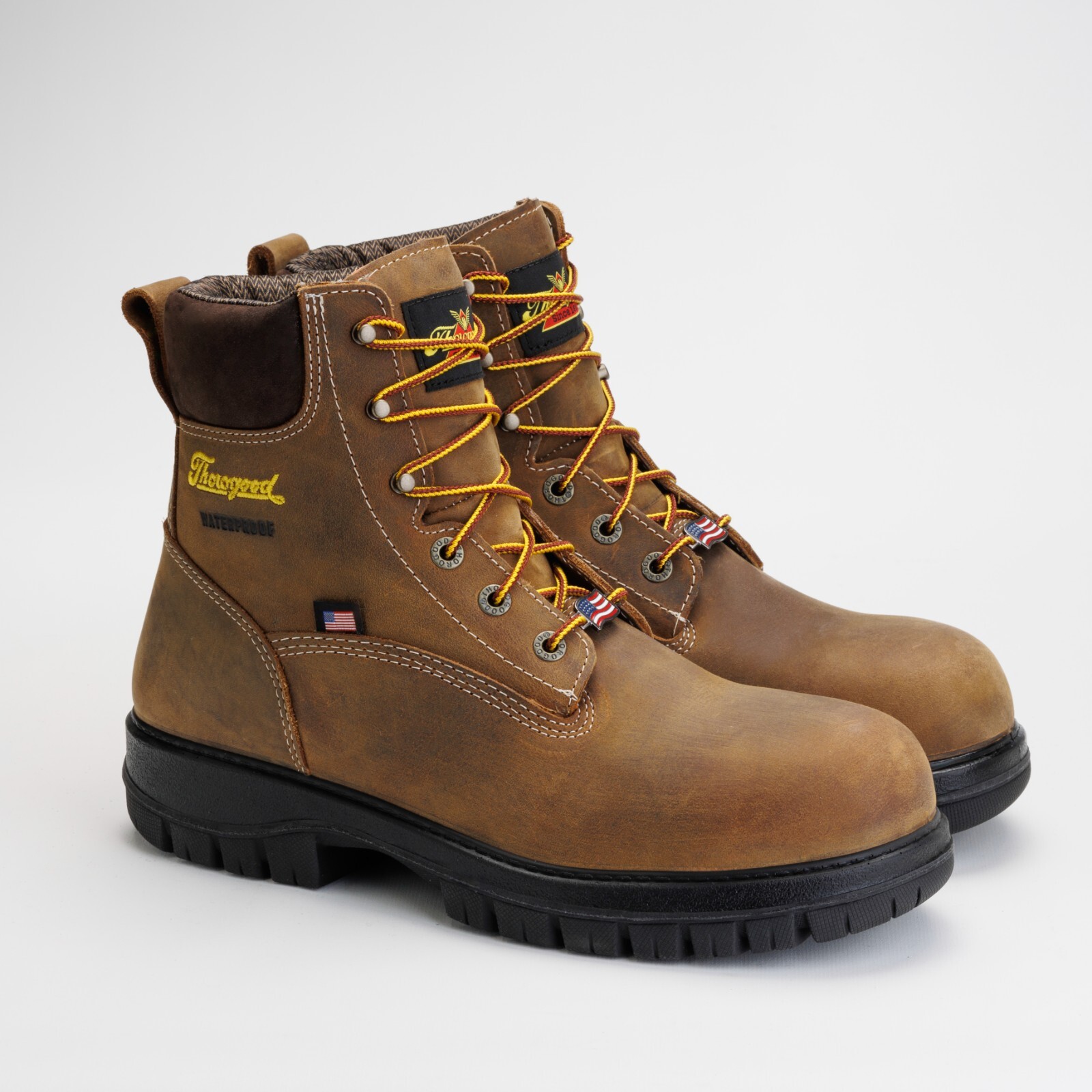 Pre-owned Thorogood Genesis Series 6″ Chestnut Nano Safety Toe Waterproof Boot 804-4149 In Brown