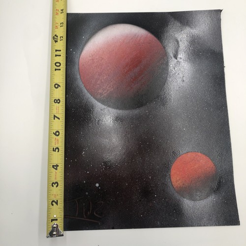 (Brand-New) Space Spray Paint Art Original Signed Poster-board