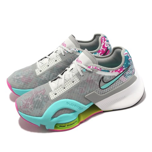 

Nike Wmns Air Zoom Superrep 3 Дымчато-серые бирюзовые женские тренировочные DQ0303-001, Серый, Wmns Air Zoom Superrep 3