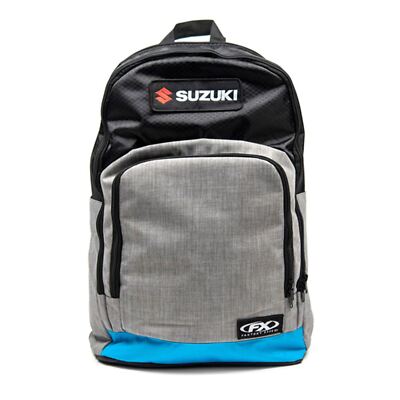 Factory Effex Suzuki Standard Backpack - Black/Grey/Blue 23-89410