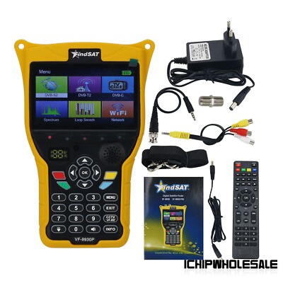 VF-9930 Pro Digital Satellite Finder Meter Fit DVB-S2 DVB-T DVB-C for FindSAT