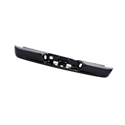 Rear Step Bumper Face Bar Black Steel Fits 02-09 Dodge Ram 1500 Std Crew Ext Cab