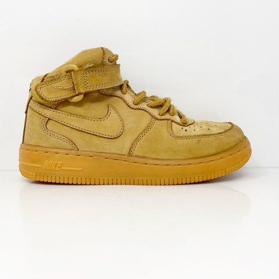 

Nike Boys Air Force 1 Mid LV8 859337-200 Коричневые баскетбольные кроссовки Кроссовки Размер 1Y, Коричневый, Air Force 1 Mid LV8