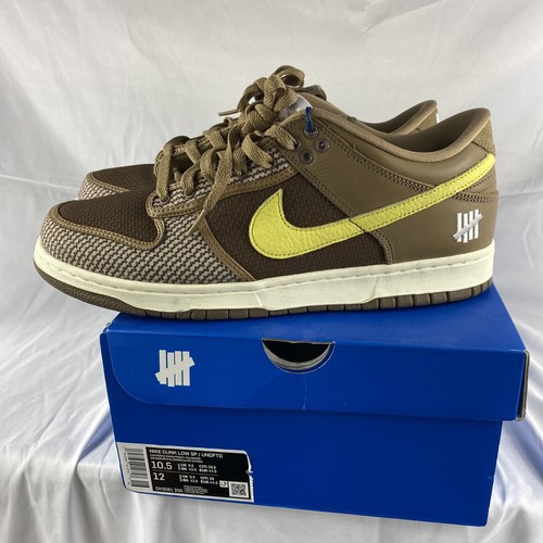 Nike x Undefeated Dunk Low SP Mens Canteen Lemon Shoes