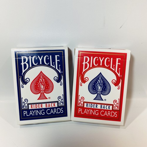 2 Pack USA Bicycle Poker 808 Rider Back Blue- Red Complete