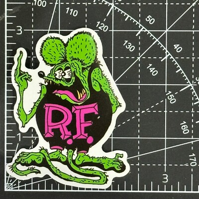 Rat Fink Finger  Rat Rod Vinyl Sticker Decal - Big Daddy  Ed Roth Sticker Bomb