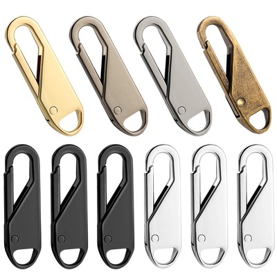 10 Pieces Zipper Pull Replacement Zipper Repair Kit Zipper Slider Pull Tab Un...