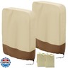 SXAOZYRS Zero Gravity Chair Covers 2 PCS, Outdoor Zero Gravity Folding Patio Chair Covers Waterproof Dustproof Gravity Chair Cover with Storage Bag(32.3