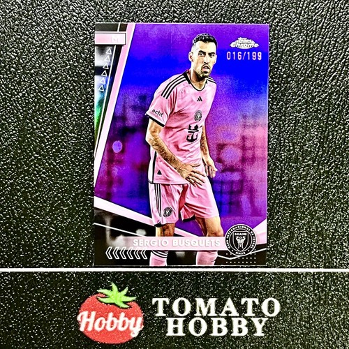 TOPPS CHROME MLS 2024 SERGIO BUSQUETS /199 PURPLE REFRACTOR