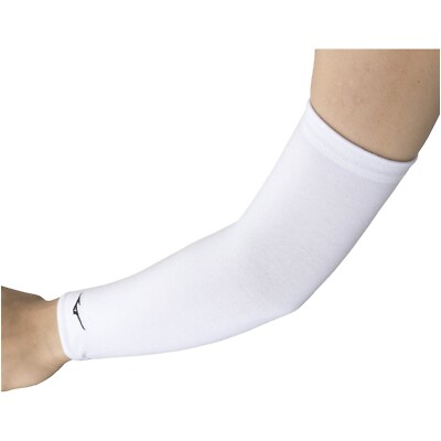 Mizuno Japan Volleyball Elbow Supporter Long Sleeve Training White V2MYA110
