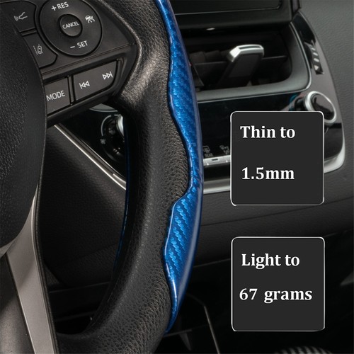 Steering Wheel Booster Cover Non Slip For Toyota Camry RAV4 Corolla Carbon Fiber
