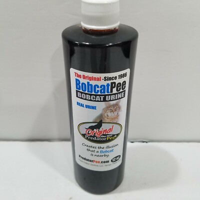 Predator Pee 100% Pure Bobcat Pee Urine 12 oz Squeeze Bottle NEW