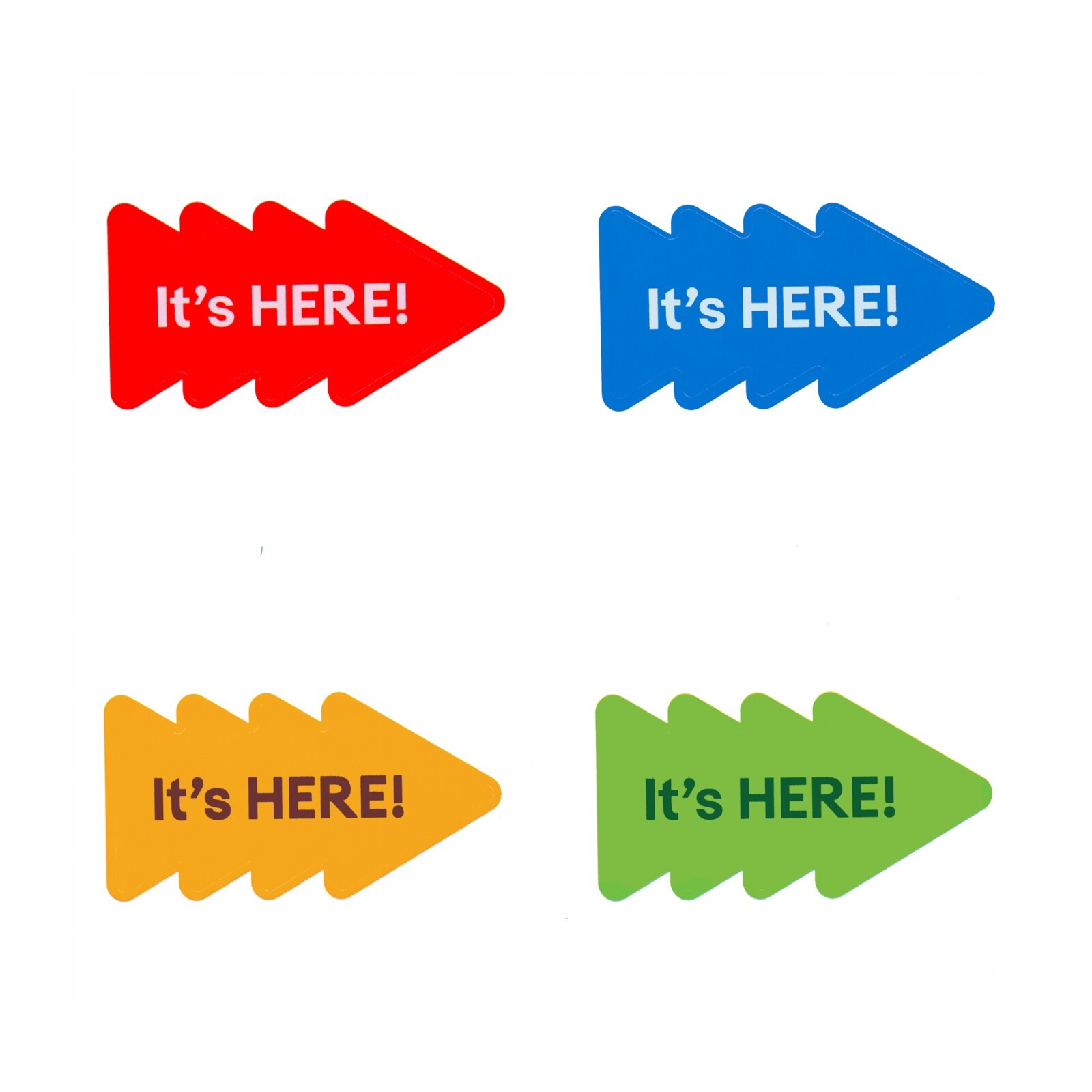 New eBay Stickers – Red, Blue, Green and Yellow Multi-Pack