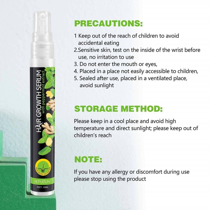 Hairrebirth Herbal-Spray, Herbal-Hair-growth Essences Spray-Serum, Prevents