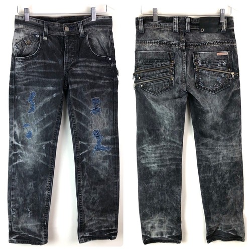 Armani Exchange Jeans J65 Distressed Zip Pockets Men's Size