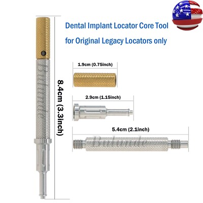 Overdenture Loc ator Core Tool Retention Caps Insertion Extraction Tool