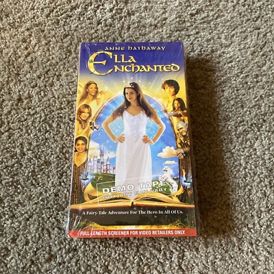 Ella Enchanted RARE Demo VHS Tape New And Sealed