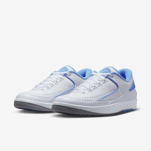 

Мужские повседневные кроссовки Nike Air Jordan 2 Retro Low AJ2 University Blue DV9956-104, Черный, Air Jordan 2 Retro Low