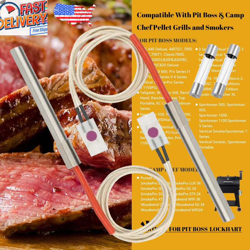 2  Pellet Grill Igniter 4 PitBoss&Camp Chef Smokers HotRod I